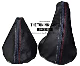 The Tuning-Shop Ltd Manual Black Leather Shift & E Brake Boot with Mpower Stitching