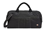 Dickies 20-Inch Durable Canvas Work Bag for Painters, Carpenters, and Builders, Heavy-Duty Zipper, Reinforced Handles, Exterior Pockets, Shoulder Strap, Black