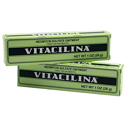 VITACILINA, First Aid Skin Ointment, Helps Treat Minor Scrapes, Cuts, Burns, 2-Pack of 1 Oz, 2 Tubes.