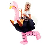 Spooktacular Creations Inflatable Costume Riding an Ostrich Air Blow-up Deluxe Halloween Costume - Adult Size