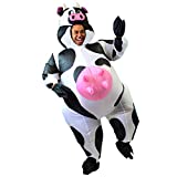 Spooktacular Creations Inflatable Costume Air Blow-up Deluxe Halloween Cow Costume - Adult Size (5'3'' to 6'3'')