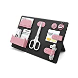 LHiDS Creative MagEasy Magnetic Modular Organizing Board, Fully-Customizable Desktop Organizer, Portable Office Organizer, Space-Saving Mesh Design for Home, Office and More, Pink