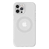 MagEasy Magnetic Case for iPhone 12 Pro Max 6.7 inch - MagClear, Clear Slim TPU Silicone, Support Magsafe Wireless Charging, Anti-Yellow, Shockproof Protection, Screen & Camera Cover - Silver