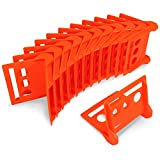 Cratehill 12 Pack Tie Down Corner Protector - Edge Protectors Flatbed - Plastic Corner Protectors for Shipping - Ratchet Strap Edge Protector - Flatbed Strap Corner Protector - Corner Cargo Protector