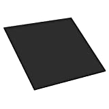 Mega Format Expanded PVC Plastic Sheets - 12" X 12" Rigid Black Sheet for Crafts, Signage, & Displays - Sintra, Celtec PVC Board - Waterproof for Outdoors Use - 1/8" Thick - 1-Pk-Black