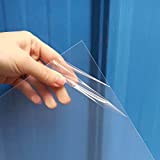 5 Pack 12x12x.02 Polycarbonate Clear Plastic Sheet, PET Blank Craft Plastic Sheets, Shatter Resistant, Great for DIY Craft Projects, Picture Frames, Cricut Cutting (5, 12 x 12x 0.02)