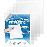 5 Pack of 8x10 PET Sheet/Plexiglass Panels 0.04 Thick; Use for Crafting Projects, Picture Frames, Cricut Cutting and More; Protective Film to Ensure Scratch and Damage Free Sheets