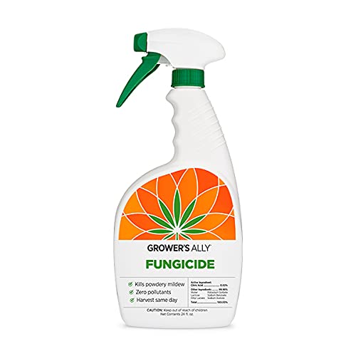 Grower's Ally Fungicide Spray for Plants | Plant Fungicide Treatment Control for Powdery Mildew, Fungus and More - Trusted by Cultivators for Indoor & Outdoor Use, 24oz Read-to-Use, OMRI Listed