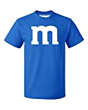 M Halloween Team Costume Funny Party Men's T-Shirt, XL, Royal