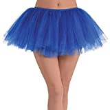 Tulle Elastic Waistline Tutu Skirt - One Size, Blue ,1 Pc