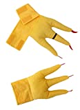 Chicken Plush Feet Costume Accessory Yellow Shoe Cover for Adults and Kids
