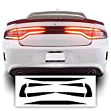 BOGAR TECH DESIGNS Tail Light Race Track Bat Vinyl Overlay Decal Cover Compatible with Dodge Charger 2015-2022 - Gloss Black