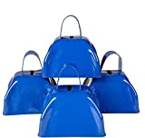 Rhode Island Novelty Blue Metal Cowbells, One Dozen per Order