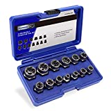 Platinumedge Impact Bolt & Nut Remover Set,13 Pieces Bolt Extractor Tool Set, Easy to Remove the Rusty and Stubborn Sockets, Nuts and Bolts, Chrome-Molybdenum Steel, with Solid Storage Case