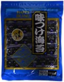 Ajitsuke Authentic Japanese Seasoned Roasted Nori Seaweed - 100 Snack Packets - Fat Free, Light Spicy Flavor - 3.4 Oz