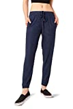 Kyodan Womens Casual Jogger Workout Cargo Pants with Pockets Navy Heather