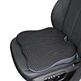 Dreamer Car Seat Cushion for Car Seat Driver - Car Seat Cushions for Driving with Larger Size to Add More Comfort - Wedge Driver Seat Cushion Improve Driving View (Mesh Cover,Black)