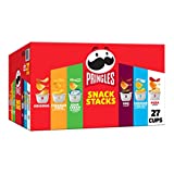 Pringles Potato Crisps Chips, Lunch Snacks, Office and Kids Snacks, Snack Stacks, Variety Pack, 19.5oz Box (27 Cups)