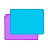 Kids Placemats, Silicone Baby Placemats for Kids Toddler Children Reusable Non-Slip Table Mats, Baby Food Mats for Restaurant, 2 Pack, Purple/Blue