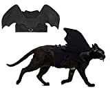 RYPET Cat Halloween Costume - Halloween Bat Wings Pet Costumes for Small Dogs Cats Halloween Party Small