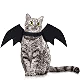 Kortes 2 Pack Halloween Pet Bat Wings Cat Dog Bat Vampire Costume Halloween Accessory for Puppy Dog and Cat