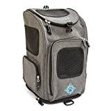 Sherpa 2-in-1 Backpack Travel Pet Carrier, Airline Approved & Guaranteed On Board - Gray, Medium