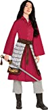 Party City Mulan Halloween Costume for Women, Disney, Small, Includes Dress, Pants and Printed Foam Armor