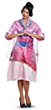 Disguise Women's Mulan Deluxe Adult Costume, Pink, M (8-10)