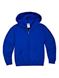 Jerzees boys Fleece Sweatshirts, Hoodies & Sweatpants Hooded Sweatshirt, Full Zip - Royal Blue, Large US