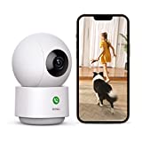 AOSU 2K Security Camera Indoor, Baby Monitor Pet Camera 360-Degree for Home Security, WiFi Camera with 5/2.4 GHz Wi-Fi, One-Touch Calls, Smart Motion Tracking, IR Night Vision, Compatible with Alexa