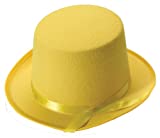 Forum Novelties Men's Deluxe Adult Novelty Top Hat, Yellow, One Size