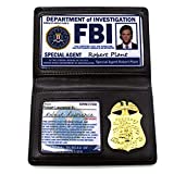 Novelty FBI Cosplay Props Badge, Supernatural FBI Role-playing Wallet, SPN Police Holder Special Undercover Agent ID Holder Halloween Party Props