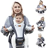 besrey Baby Carrier Front Facing Holder, Hip Seat for Walk, Men Carrier Face in Out Ward,Newborn Toddler Chest Carrier Women Plus Size, Happy Mom Dad Wrap Kangaroo Infant Body Carrier 360