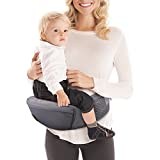 Baby Carrier, Baby Hip Carrier Non-Slip Breathable Baby Hip Seat Carrier for Newborn & Infant with Adjustable Strap - Side Pocket Design - Comfortable Padded