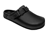 Bigant Womens Clogs,Mercy Mules for Womens Nurse Shoes-Slip on Garden Work Shoes(Black7.5-8 Women/6-6.5 Men)