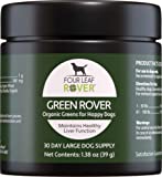 Four Leaf Rover Green Rover - Super Greens with Organic Broccoli Sprout and Spirulina Powder for Dogs - 15 to 120 Day Supply, Depending on Dogs Weight - Liver Support - Vet Formulated
