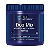 Life Extension Dog Mix - Daily Nutrition Care Supplement Powder for Your Canine Pet - Advanced Formula with Vitamins, Probiotics & Essential Fatty Acids - Gluten-Free, Non-GMO  100 g, 60 Servings