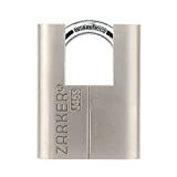 Zarker J45S keyed Padlock - Stainless Steel Shackle Lock,Container storages, Warehouses, Vehicles Outside, or etc, Suitable for Places Have Bad Condition of Weather - 1 Pack