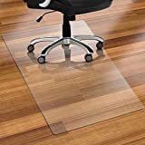 Clear Floor Mat for Office Chair - 48"36" Plastic Chair Mat for Hardwood/Tile Floors, Multi-Purpose Non-Slip Computer & Desk Chair Mat, Heavy Duty Floor Protector for Rolling Chair Home Office -1.5mm