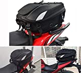 Motorcycle Seat Bag Tail Bag - Dual Use Motorcycle Backpack Waterproof Luggage Bags Motorbike Helmet Bag Storage Bags Motorcycle Dirt Bike Accessories