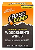 Dead Down Wind Base Camp Biodegradable Woodsmens Wipes 10 Individual Packets All-Purpose Cleansing Wipes, Hunting Accessories Outdoor Bathroom Wipes for Hunting & Camping, Orange, 6" X 8"