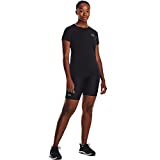 Under Armour Women's Regular Tech Short-Sleeve T-Shirt, Black (001)/Metallic Silver, X-Large