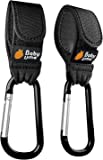 Stroller Hooks for Hanging Bags and Shopping - MadeForMums & Lovedbyparents Award-Winning Stroller Clips - Universal Stroller Clips for Bags - Black, 2 Pack by Baby Uma