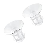 Loveishere 19mm Flange Inserts Compatible with Medela / Willow / TSRETE/ Momcozy S9 S10 S12/ Willow Wearable Cups & Spectra S1 S2, 24mm Breast Pump Shields Reduce Nipple Tunnel Down to 19mm, 2pcs