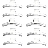 Hair Wave Clips - Set of 10 - Aluminum 3.5" Butterfly Wave Setting Clips - Finger Wave Clips for Hair - Marcel Wave Hair Clips - Fingerwave Clips - Wave Clamps