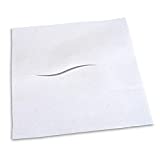 BodyMed Headrest Paper Tissue Sheets  Tissue Paper Squares for Chiropractic Exam Table or Massage Table  White  12-Inch x 12-Inch  with Nose Slit (1,000 per Box)