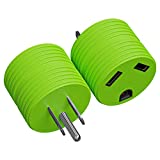 Leisure Cords Power Adapter 3 prong 15 amp Male to 30 amp Female RV Camper Generator Plug Outdoor Electrical Power Converter (15 Male - 30 Female)