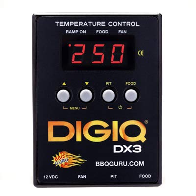 BBQ Guru DigiQ DX3 BBQ Temperature Controller and Digital Meat Thermometer for Big Green Egg, Kamado Joe, Weber, and Ceramic Grills