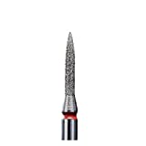 STALEKS PRO Flame drop, Diamond e-file nail drill bit 1.4mm  soft grit, Russian electric file bits (Quantity, 1)