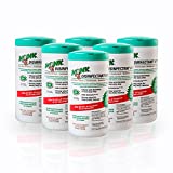 DREUMEX Monk Disinfectant Wipes, Large Lemon Breeze Fresh Scented Disinfectant Wipes , Value Pack Contains 6 Canisters of 80 Count, Perfect for Gyms, Fitness Clubs, Schools, Commercial Facilities